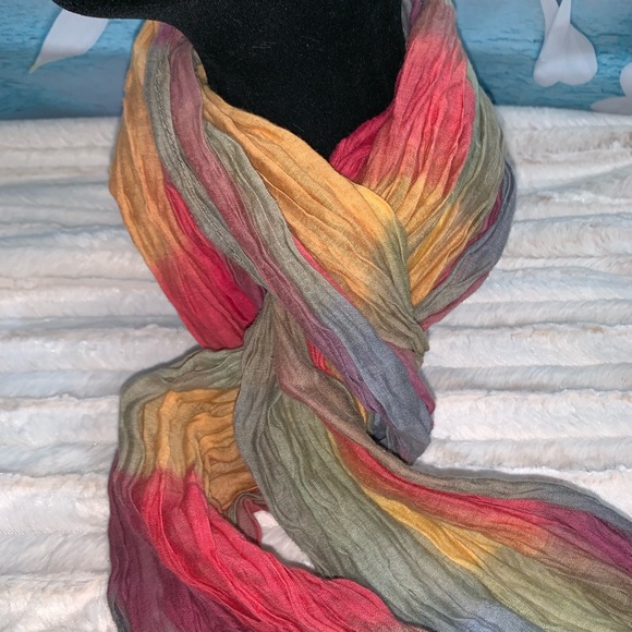 Multi-Color Dyed Scarf - Picture 2 of 2